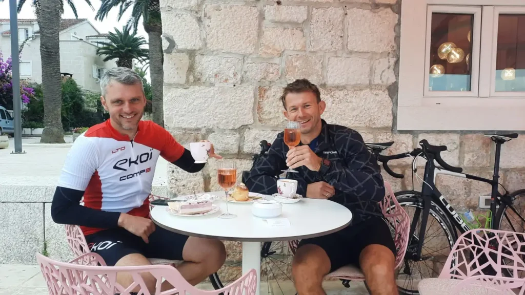 Chwila wytchnienia podczas jednej z naszych wypraw rowerowych